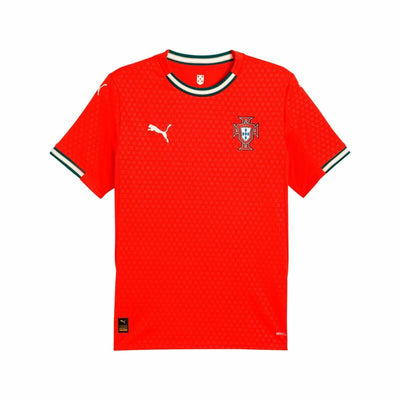 T-Shirt de Futebol de Manga Curta Homem Puma Portugal Home Repl Vermelho