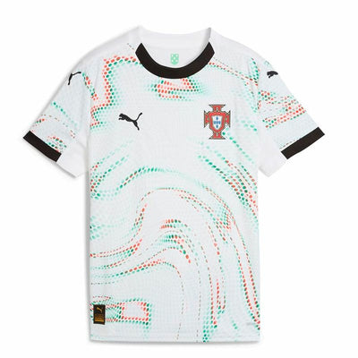T-Shirt de Futebol para Crianças Puma Portugal Away Repl Branco