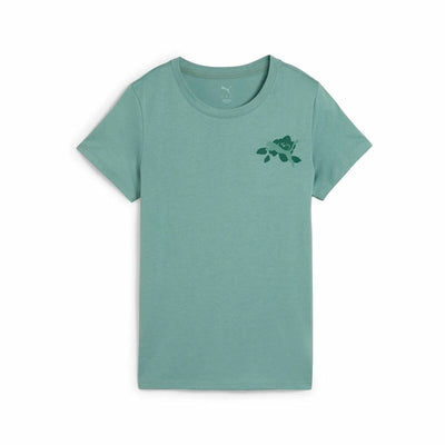 Camisola de Manga Curta Mulher Puma Graphics Train Conce Verde