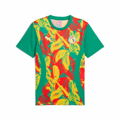 T-Shirt de Futebol de Manga Curta Homem Puma Senegal Prematch Ss Verde