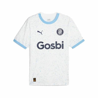 T-Shirt de Futebol de Manga Curta Homem Puma Girona FC visitante 23/24 Branco