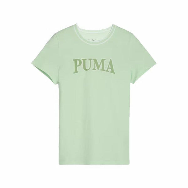 Camisola de Manga Curta Infantil Puma Squad Verde limão