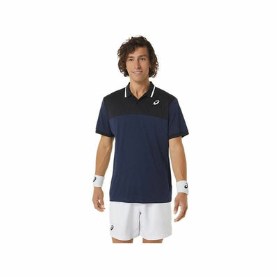 Polo de Manga Curta Homem Asics Court Azul Marinho