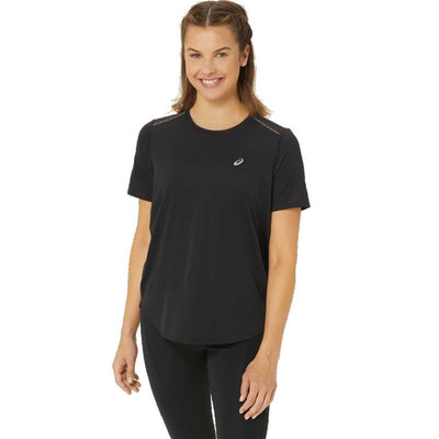 Camisola de Manga Curta Mulher Asics Road Preto
