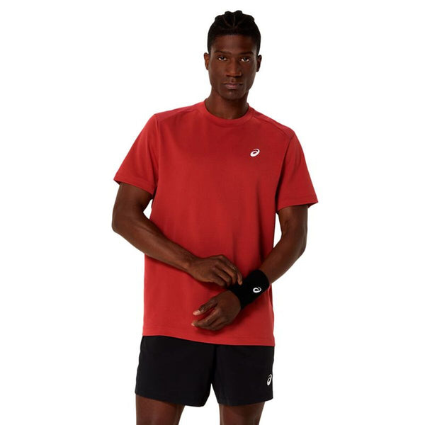 Camisola de Manga Curta Homem Asics Court Vermelho
