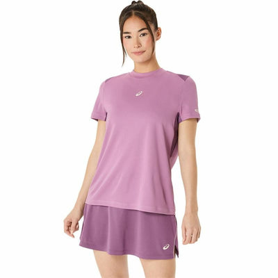 Camisola de Manga Curta Homem Asics Padel Court Ss Top Roxo Violeta