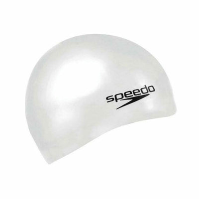 Touca de Natação Speedo PLAIN FLAT Branco Silicone
