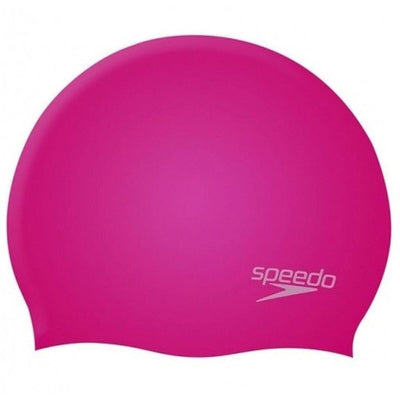 Touca de Natação Speedo  PLAIN MOULDED Cor de Rosa Silicone