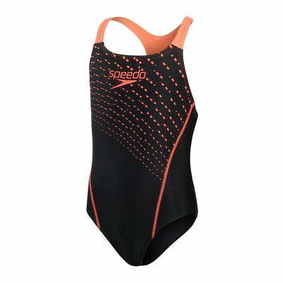 Fato de Banho de Menina Speedo Medley Logo Medalist Preto