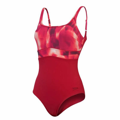 Fato de Banho Mulher Speedo Shaping Contour Vermelho