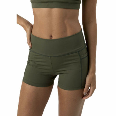 Leggings de Desporto de Mulher Ditchil Florest Azeitona