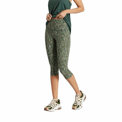 Leggings de Desporto de Mulher Ditchil Capri Vibrant Azeitona