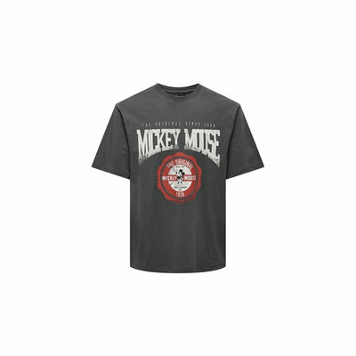 Camisola de Manga Curta Homem Only & Sons Onsmickey Rlx Cinzento escuro