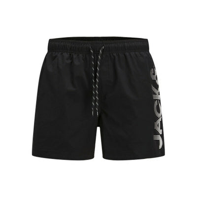 Calção de Banho Homem Jack & Jones JPSTMAUI JJSWIM SPLICE LOGO AKM Preto
