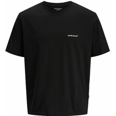 Camisola de Manga Curta Homem Jack & Jones JORSPLIT BACK TEE 12272996 Preto