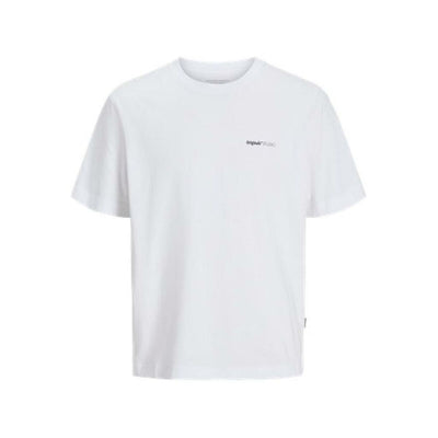 Camisola de Manga Curta Homem Jack & Jones JORVARENNA PAINTED BACK TEE Branco