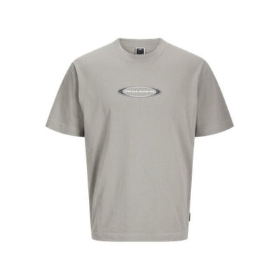 Camisola de Manga Curta Homem Jack & Jones JCOPACER BRANDING PRINT 12273880 Cinzento