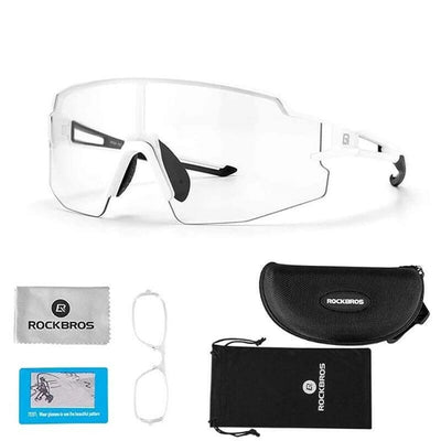 Óculos de ciclismo Rockbros 157243 Branco Preto