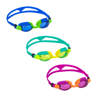 Bestway Óculos de Natação em Silicone Antifog para Adultos Cor Mista +14 Anos Praia e Piscina 21051