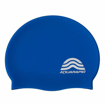 Touca de Natação Aquarapid Cuffia Azul Silicone