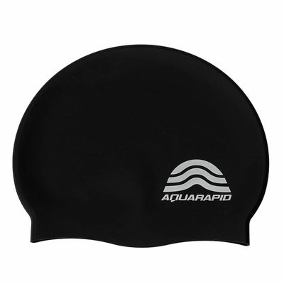 Touca de Natação Aquarapid Cuffia Preto Silicone