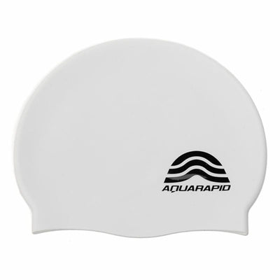 Touca de Natação Aquarapid Cuffia Branco Silicone
