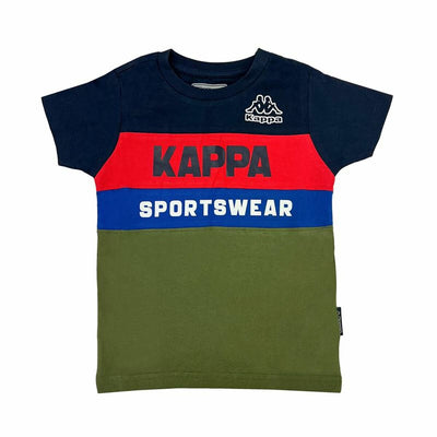Camisola de Manga Curta Infantil Kappa 8056M00058 Azul Marinho
