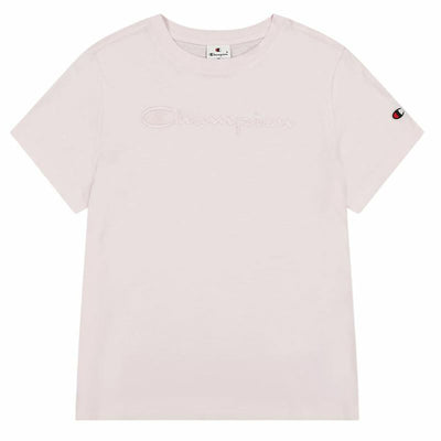 Camisola de Manga Curta Mulher Champion Champion Crewneck Cor de Rosa
