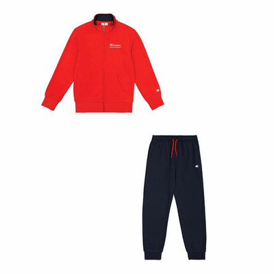 Fato de Treino Infantil Champion Champion Full Zip Suit Vermelho Azul Marinho