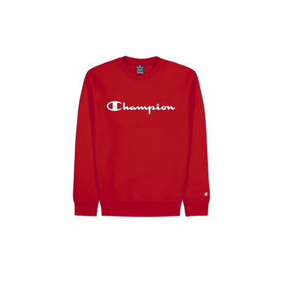 Polar com Capuz Homem Champion Crewneck Branco Vermelho