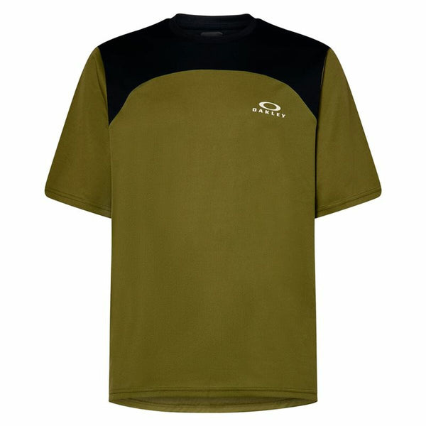 Camisola de Manga Curta Homem Oakley Free Ride SS Verde Azeitona