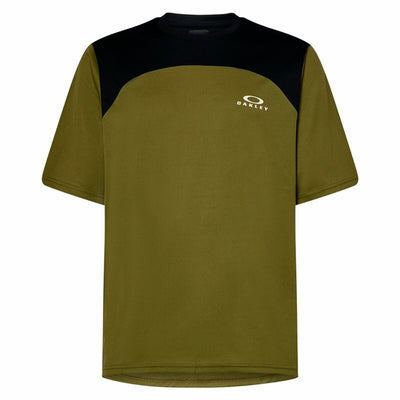 Camisola de Manga Curta Homem Oakley Free Ride SS Verde Azeitona