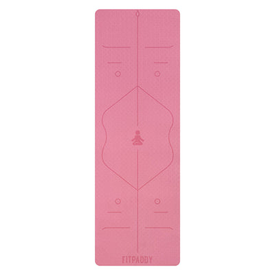 Tapete de Yoga Fitpaddy Cor de Rosa