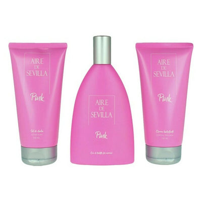 Conjunto de Perfume Mulher Pink Aire Sevilla EDT (3 pcs) (3 pcs)