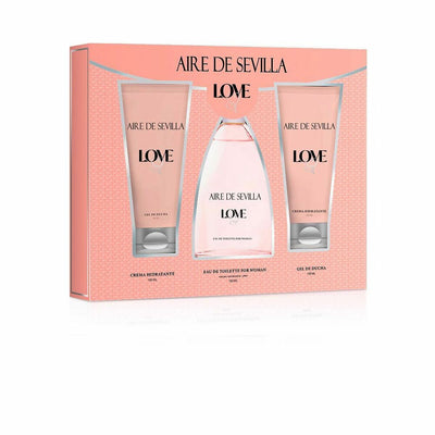 Conjunto de Perfume Mulher Aire de Sevilla Love 3 Peças