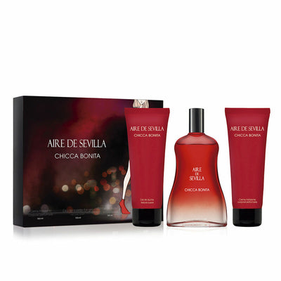 Conjunto de Perfume Mulher Aire de Sevilla Chicca Bonita 3 Peças