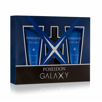 Conjunto de Perfume Homem Poseidon Galaxy 3 Peças