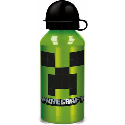 Garrafa Minecraft Creeper Green 400 ml Silicone Alumínio