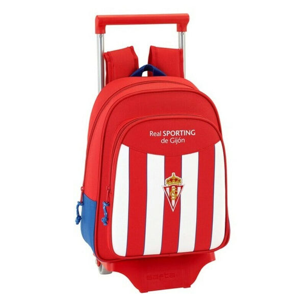 Mochila Escolar com Rodas 705 Real Sporting de Gijón (27 x 10 x 67 cm)