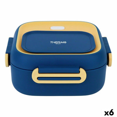 Lancheira Hermética ThermoSport Aço Plástico 750 ml 0,75 L Térmica (6 Unidades)