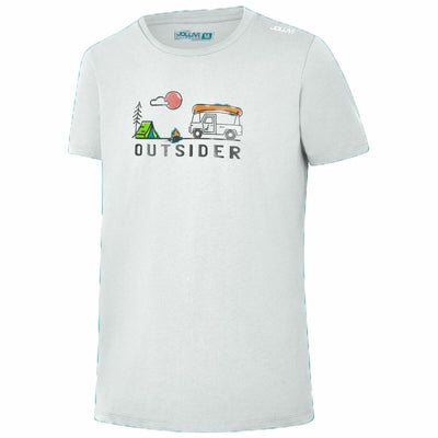 T-shirt Joluvi Outsider Camp Branco