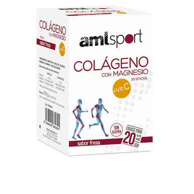 Complemento Alimentar Amlsport Colágeno Con Magnesio C Colagénio Magnésio Vitamina C