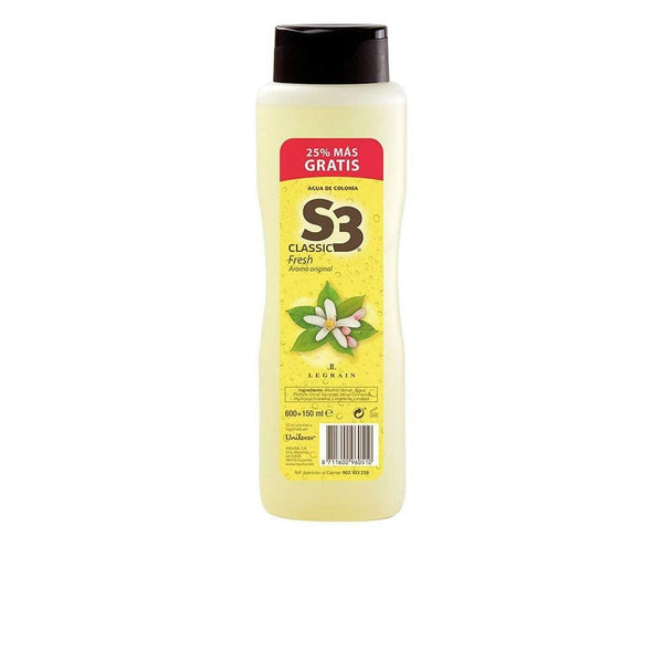 Água-de-Colónia S3 Classic Fresh EDC 750 ml 600 ml + 150 ml