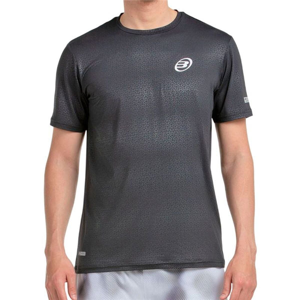 Camisola de Manga Curta Homem Bullpadel Mofero Preto Padel