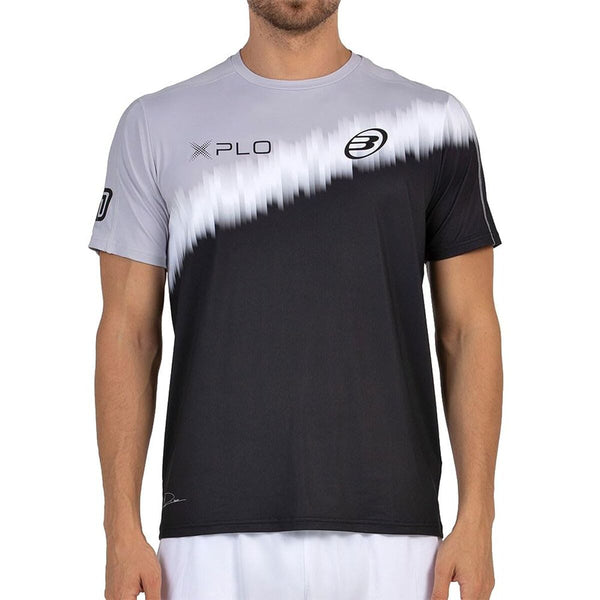 Camisola de Manga Curta Homem Bullpadel Dinenno 25I 005 Preto Padel