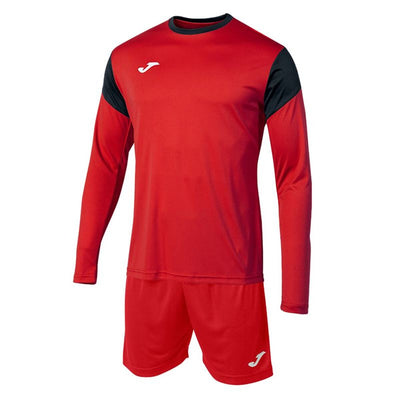 Conjunto Desportivo para Adultos Joma Sport Phoenix Gk Preto Vermelho Porteiro