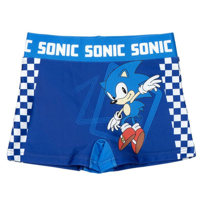 Calções de Banho Boxer para Meninos Sonic Azul escuro