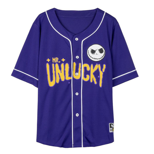 T-Shirt de Desporto de Manga Curta The Nightmare Before Christmas Baseball Unissexo