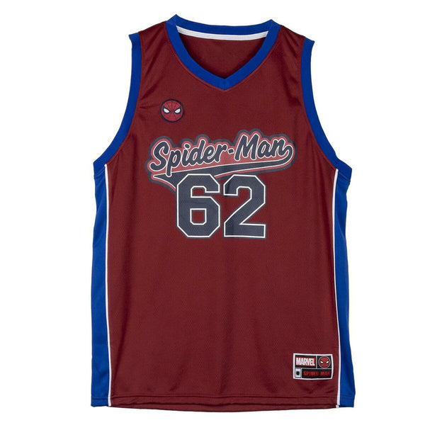 T-shirt de basquetebol Spider-Man Vermelho Unissexo