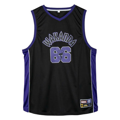 T-shirt de basquetebol Marvel Preto Unissexo